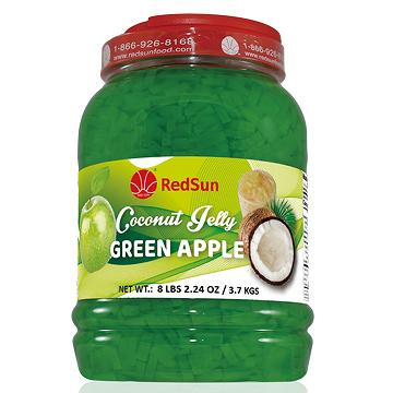 green apple coconut jelly