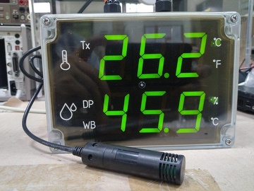 temperature and humidity display