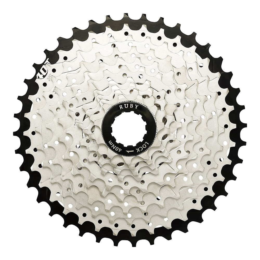 rear bike wheel with cassette