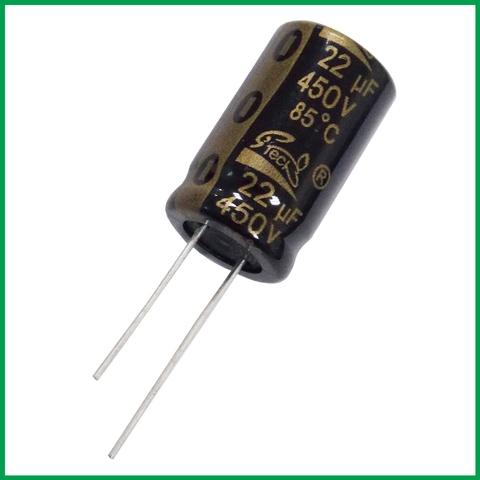 Taiwan Produce Radial 85℃ 160V ~ 450V Aluminum Electrolytic Capacitor