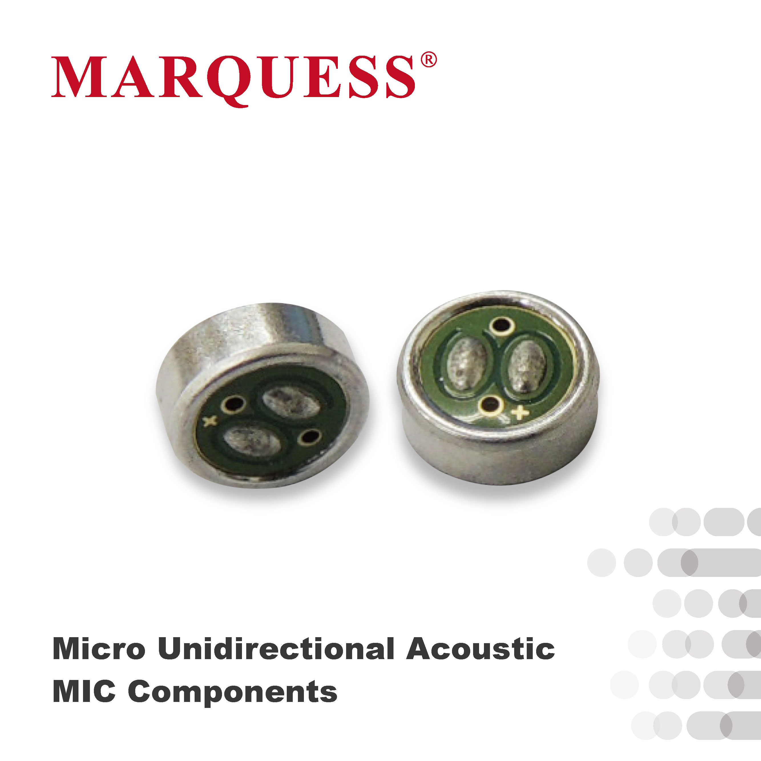 Electret Condenser Microphone (ECM) Unidirectional Components, MIC Elements Taiwantrade