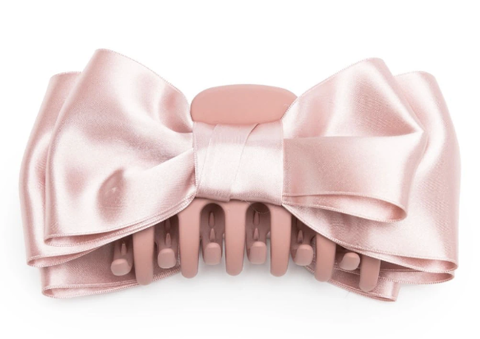 Pink Double Layered Bow Hair Claw Hair Accessories Manufacturer