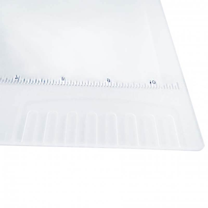 page magnifier with anti-slip helder & custom scale