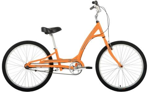 orange ladies bike