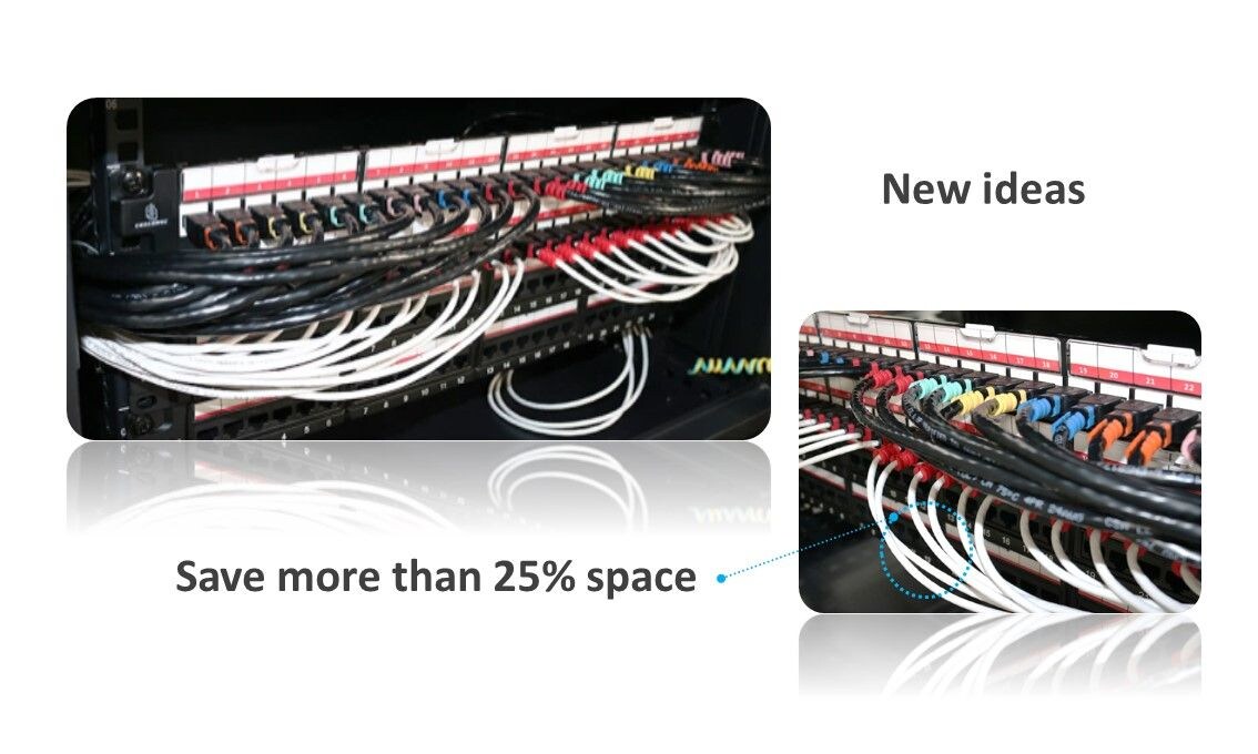 Das CRXCONEC-Patchkabel wird normalerweise mit dem im Rechenzentrum bereitgestellten Patchfeld kombiniert. Wenn unser Patchkabel mit Patchfeld in das Rackgehäuse eingelegt wird, ist das CRXCONEC-Patchkabel viel einfacher zu identifizieren.