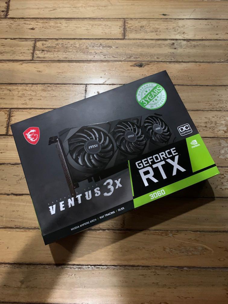 MSI Ventus 3X RTX 3060 Graphics Card GPU FHR non LHR Taiwantrade