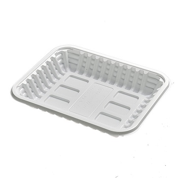 Trendware 11 1/2 Clear Square Plastic Trays,Pack of 2