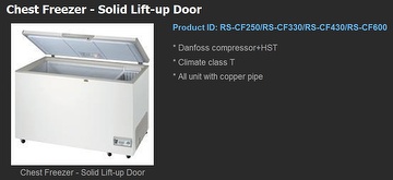 Chest Freezer - Solid Lift-up Door