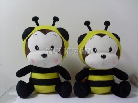 custom honey bee toy bee plush