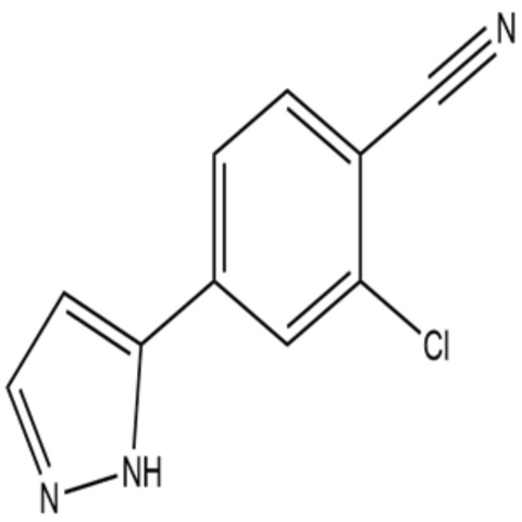 2-Chloro-4-(1H-pyrazol-3-yl)benzonitrile