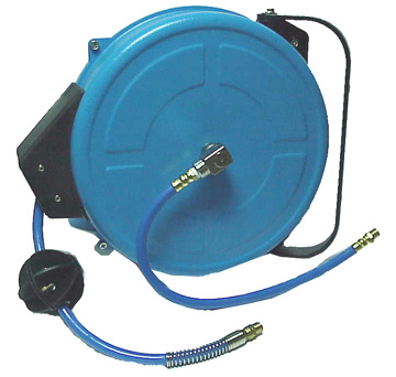 PU NET RETRACTABLE HOSE REEL WITH METAL HOUSING