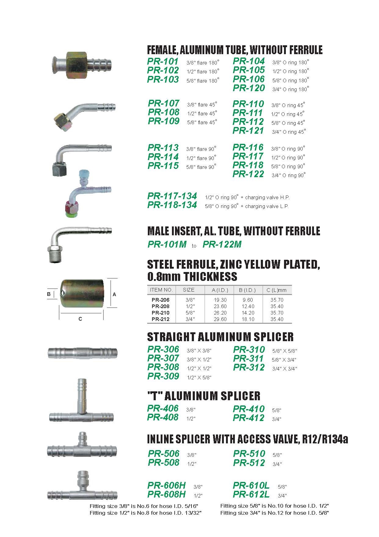 Hose Fitting/ air conditioning parts