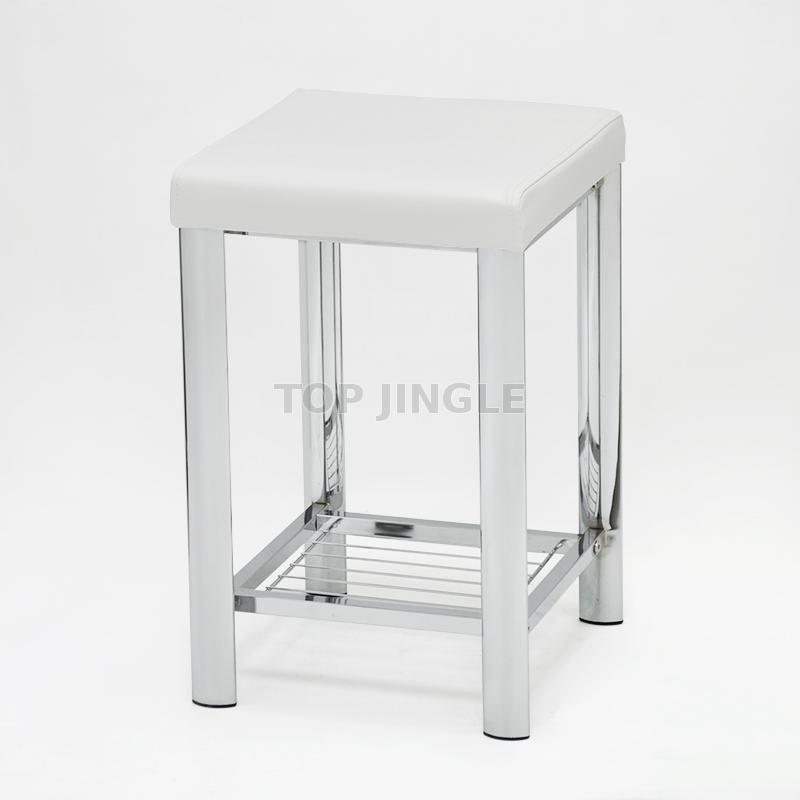 Square Single Bathroom Stool