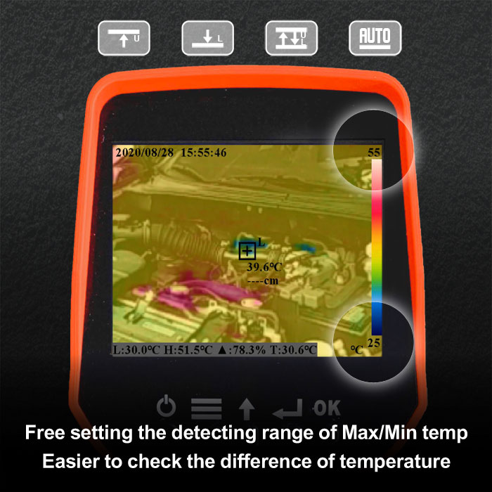 Thermal Imager Handheld Infrared Thermal Imaging Camera Thermographic Camera with Wi-Fi