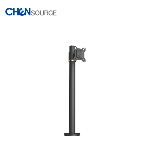 Commercial single screen POS mounting pole stand with adjustable height