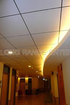 Eliteline Tbar + 0.5mm dia. micro perforation alum ceiling tile