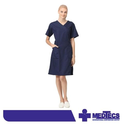 white nurse scrub dress