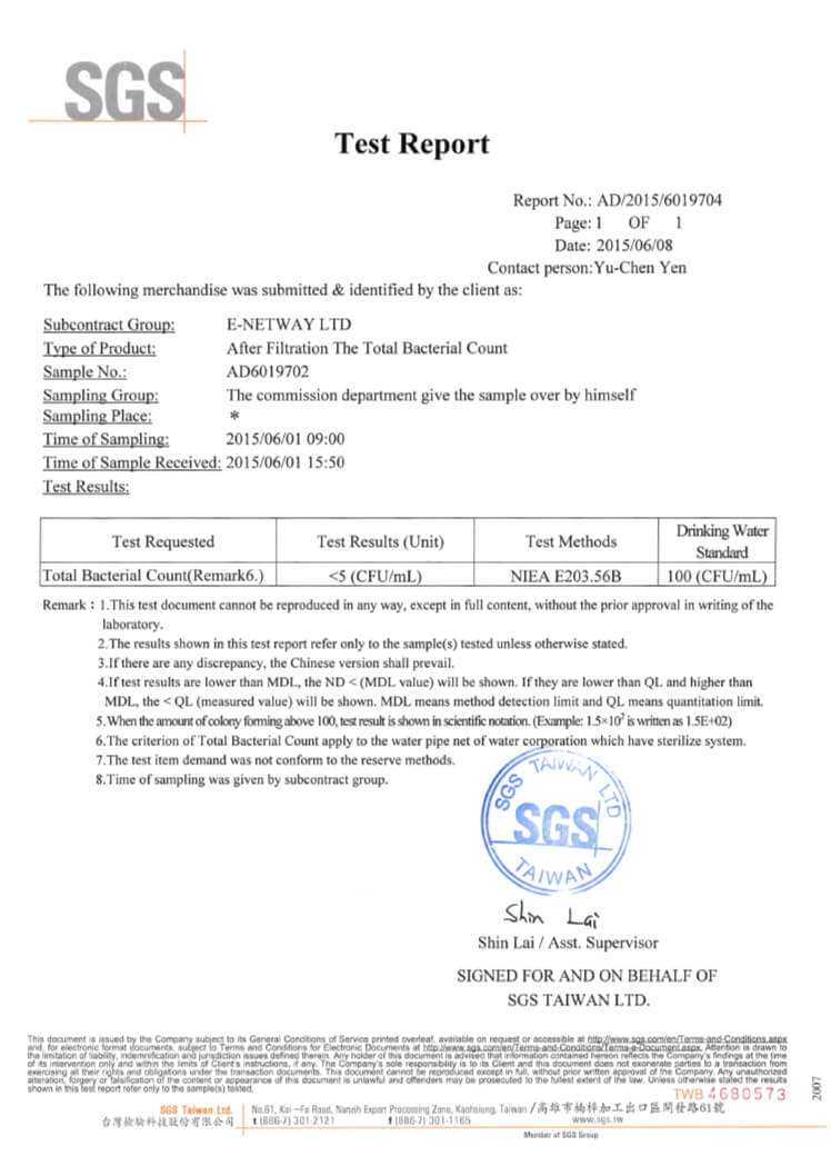 Qualified value: 100 CFU/mL Inspection value after filtration: <5 CFU/mL SGS English report. Lifetech pocket filter is your trusted portable water filter,Sports bottle, filter bottle, purifier bottle, filter kettle, ultrafiltration, filter element, climbing, water filtration, personal filter, personal purifier, portable filter, portable purifier, portable filtration, pocket filter, pocket purifier, pocket filtration filter out bacteria, parasites,plastic particles,microplastics