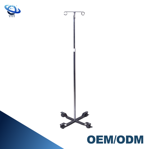 Factory of Top-quality Portable IV Drip Stand with Wheels