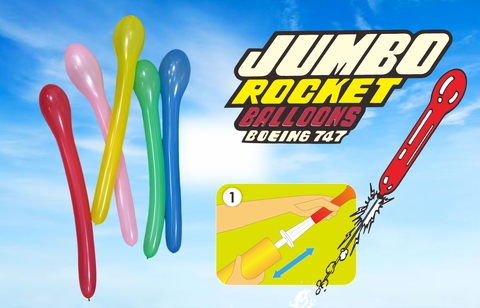 Rocket Balloons Birthday Party Colorful for Kids party and outdoor fun