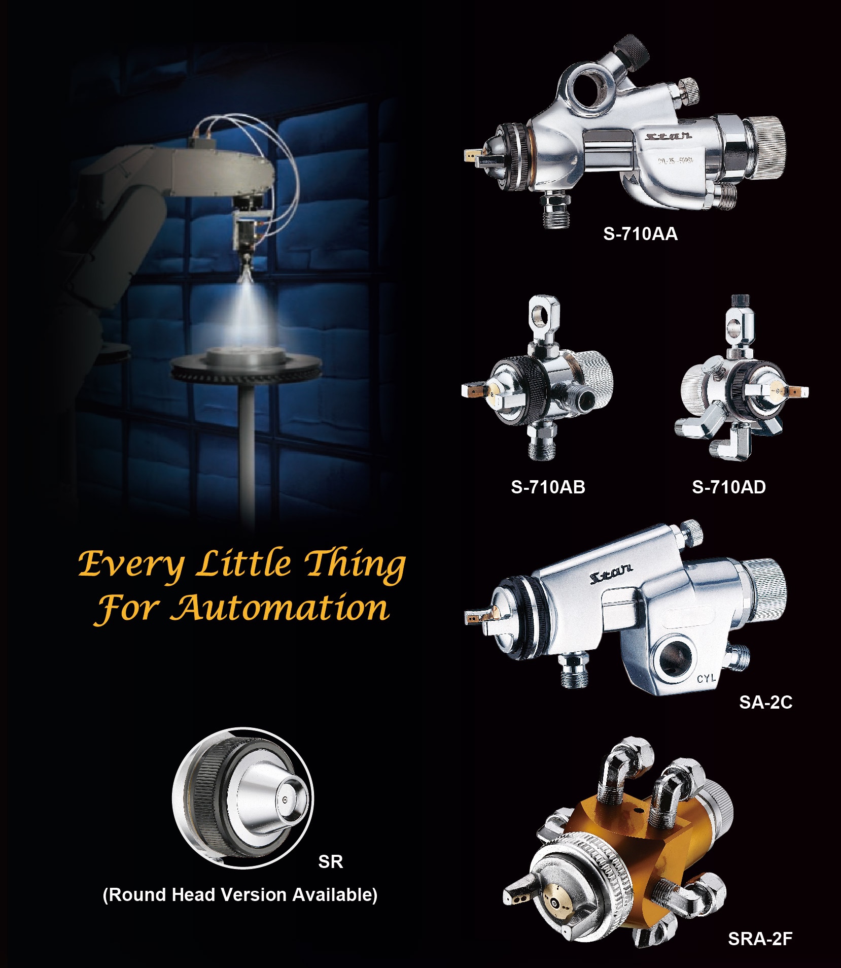 Automatic Spray Heads For Mass Production RICH STAR PRECISION   Catalog STARSPRAYGUN AUTO1 