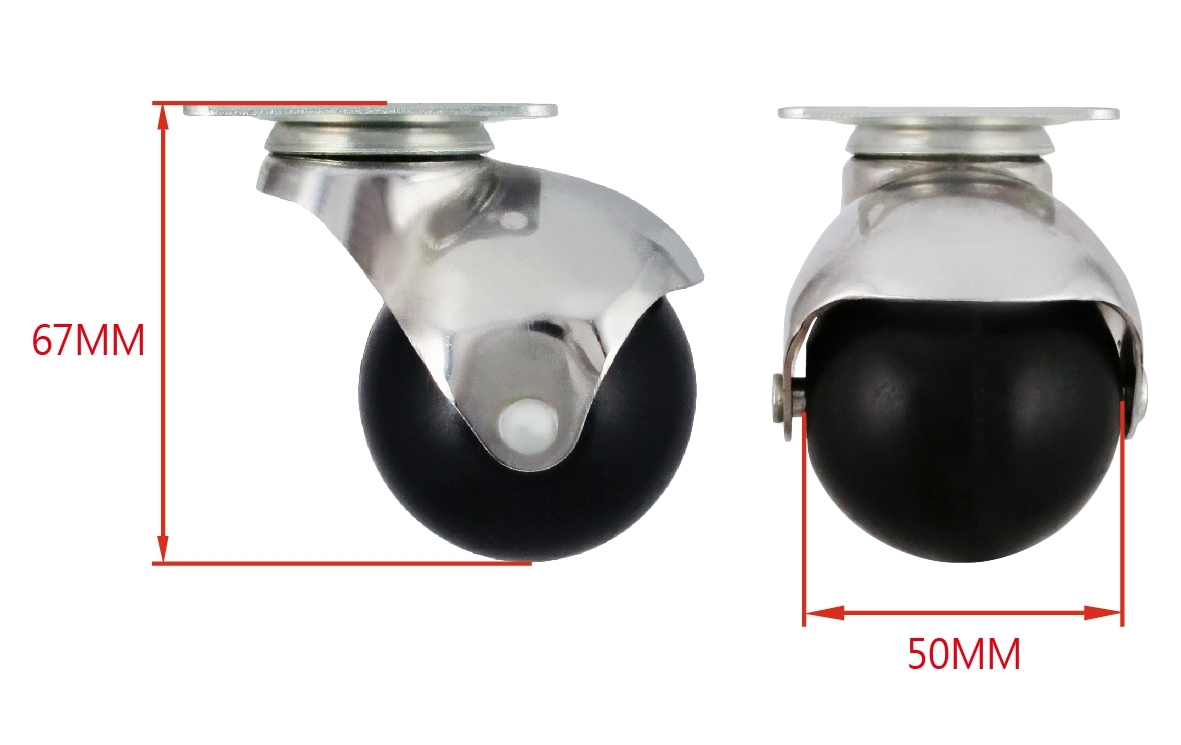 50mm Furniture roller ball caster wheel
