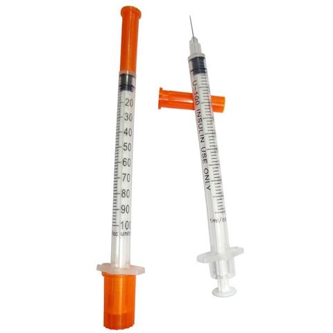Painless 1ml U 100 Insulin Syringe With Attached Needle Ce Mark 30g Taiwantrade Com