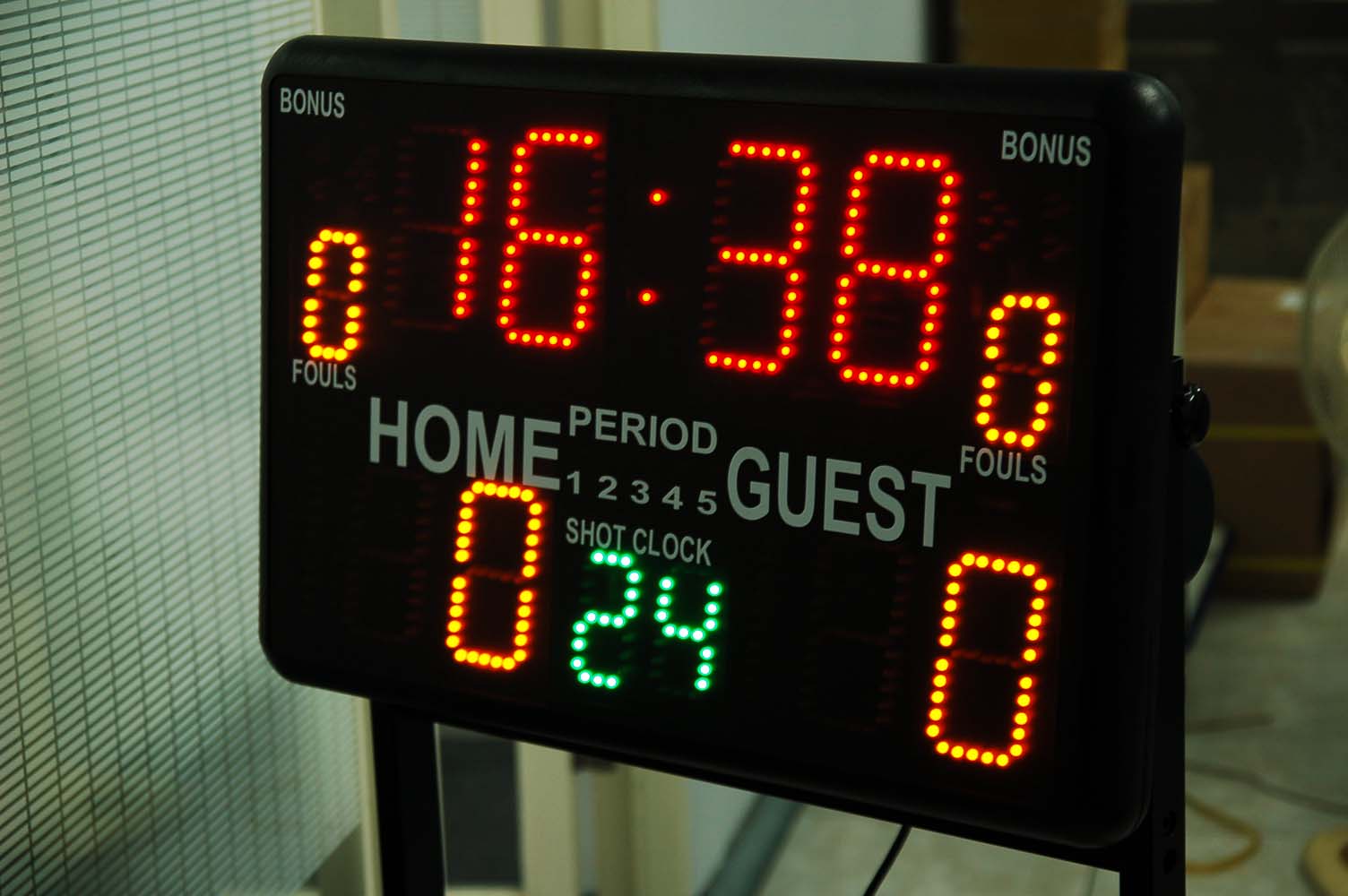 Electronic digital scoreboard, unit digit