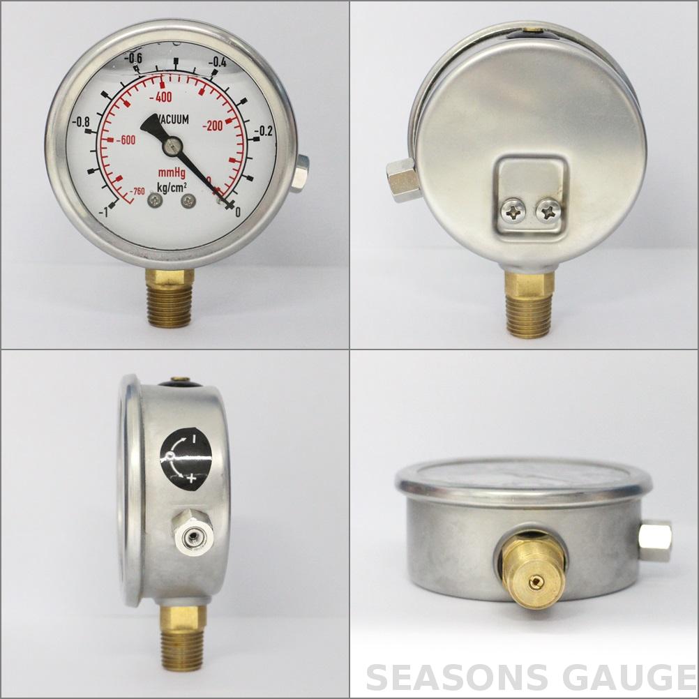 2.5" Pressure Gauge with External Zero AdjustmentVACUUM