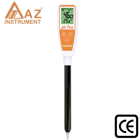 IP65 Rating Long Tube Sharp Tip pH Pen, Water Testing Meter