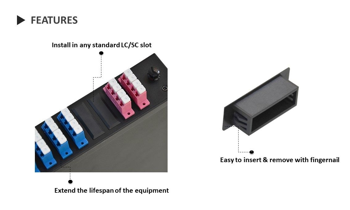 Capuchon anti-poussière des ports fibre optique LC