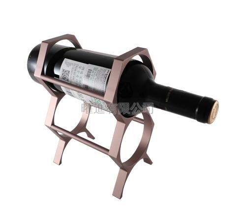 Aluminum 2 Bottle Wine Rack