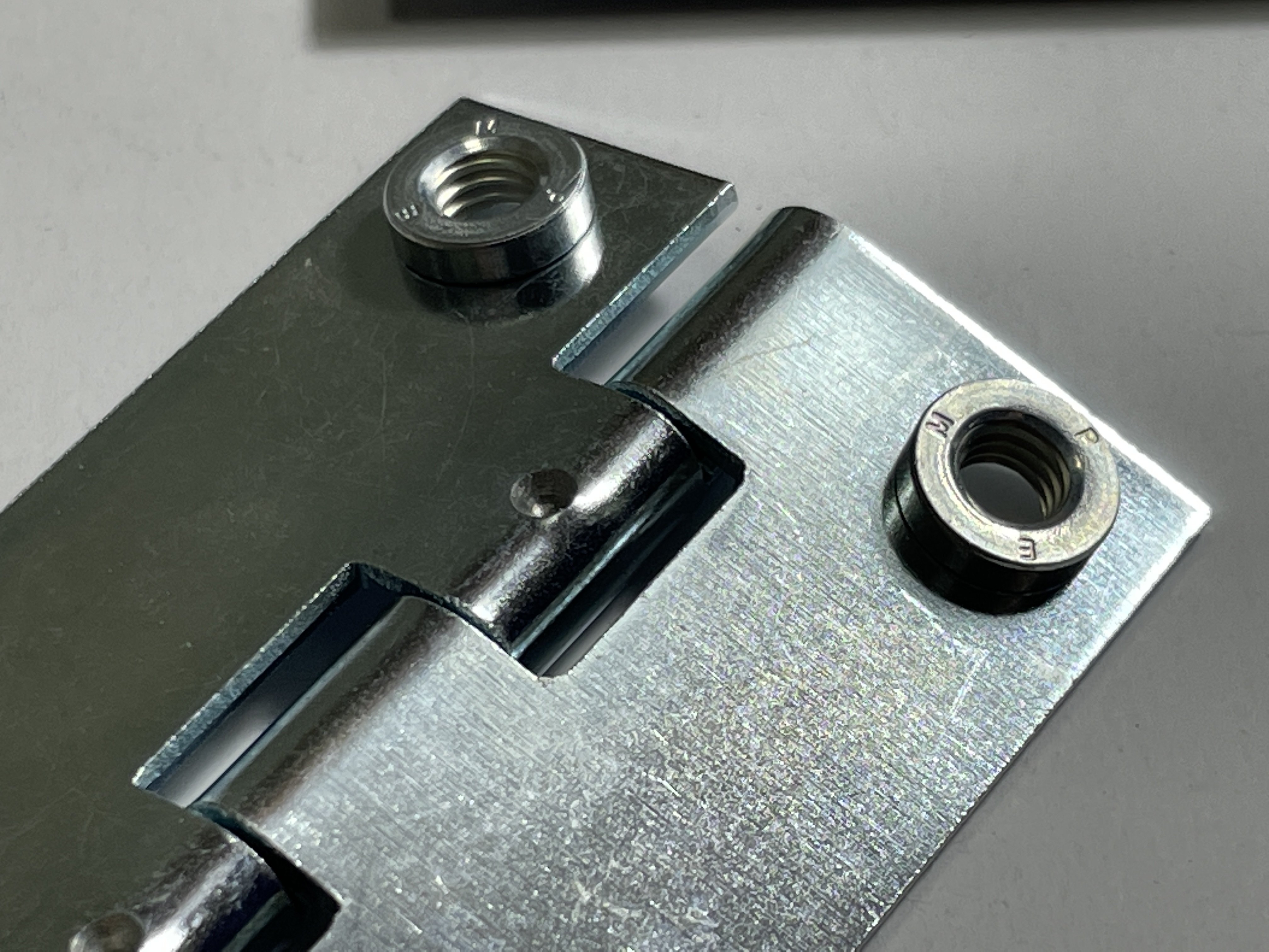 Juanwei JWBH601 Narrow Butt Hinge, Metal hinge with 4 x 4mm screw