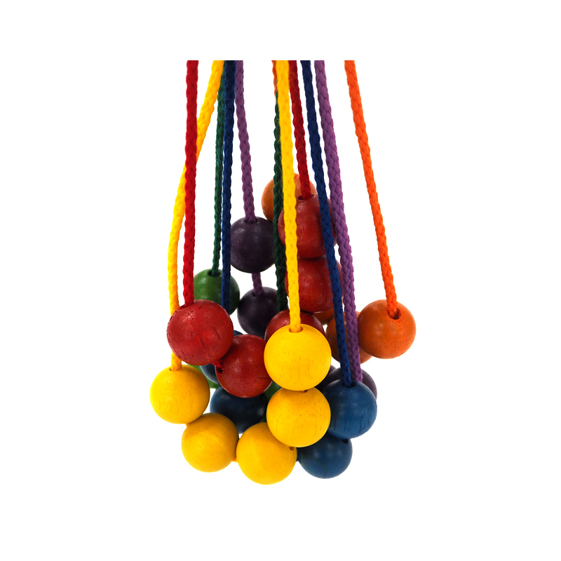 19mm Painted Round Wooden Beads