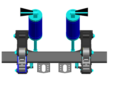 Heavy Duty Suspension Trailer Tractor Axles