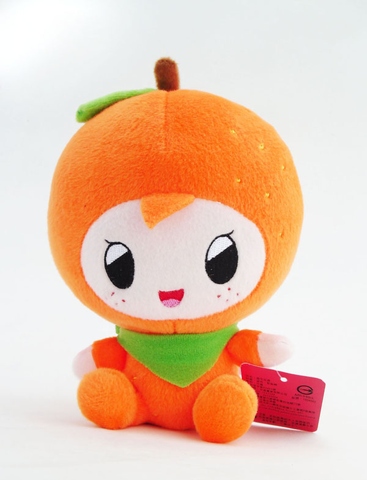 Fruit shape orange plush toy