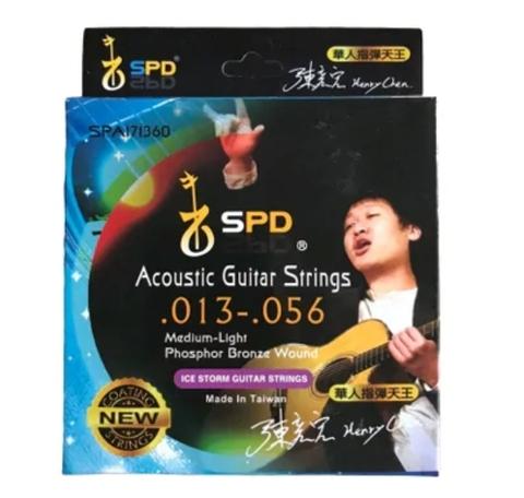 SPD 民谣吉他弦 磷青铜 Phosphor Bronze Wound .013-.056, Medium-Light Tension (Delicate Carton Package)