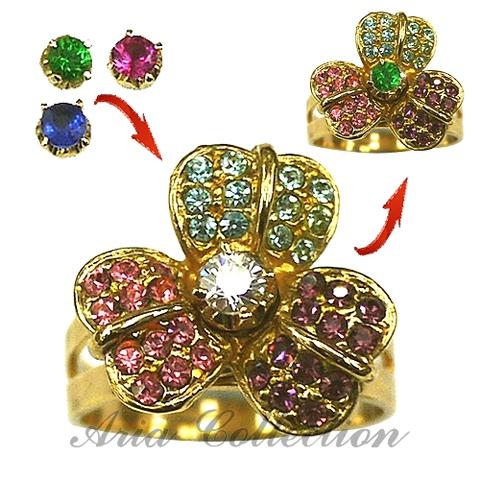 花戒指 可更換主石戒指