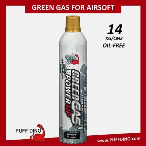 Green Gas Power Up 560ml (Oil-free)~14KG Gas (Propane Gas, Airsoft Gas, Gun Gas, GBB Gas)