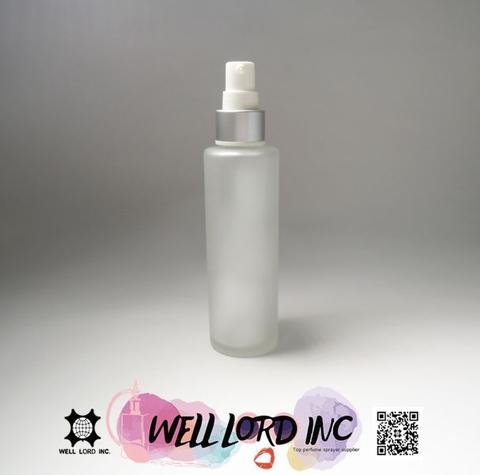 Download Hot Sale 110ml Empty Light Flesh Matte Glass Silver Color Neck Lotion Bottle Cosmetic Packaging Taiwantrade Com