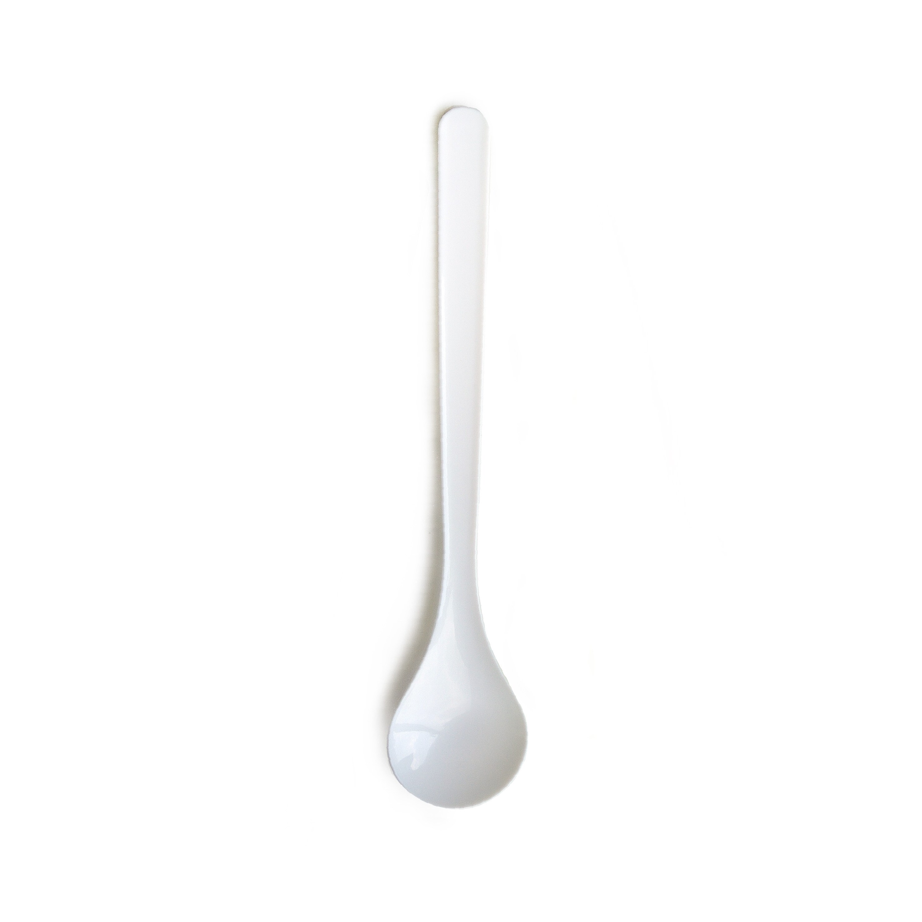 18cm White Color Long Handle Parfait Spoon Taiwantrade