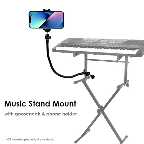 kingbest musical instrument piano Flexible Gooseneck Music Stand Mount