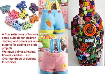 novelty buttons for children's clothing