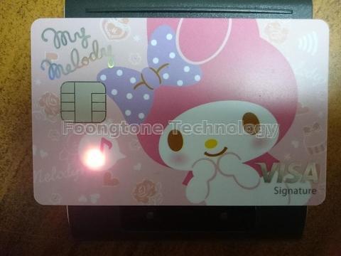 Payment card with LED light