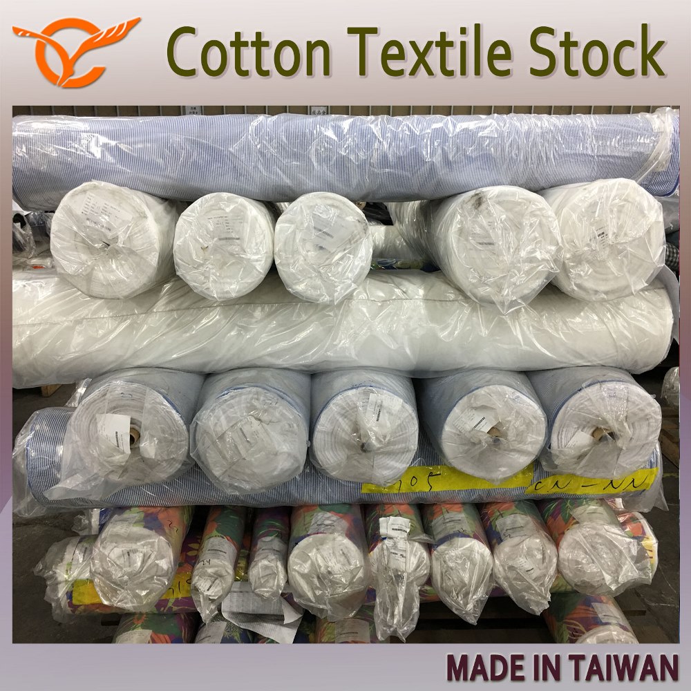 Taiwan Cotton Textile Curtain Fabric Roll Sheer Dead Stock China