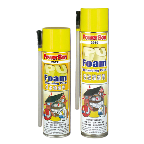 PowerBon Fire Block PU Foam 750ml – professional polyurethane expanding foam for fire-resistant construction sealing