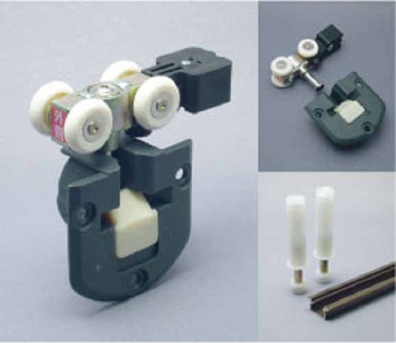 Easy folding door wheel