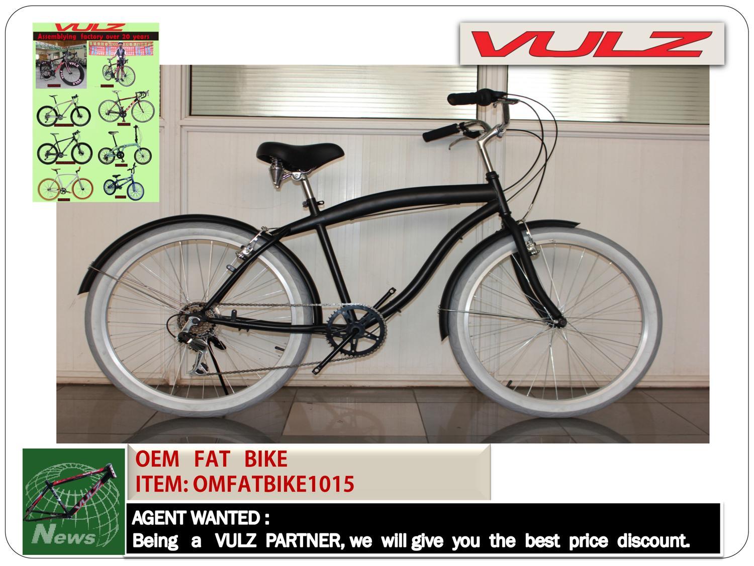 26 inch fat tire bicycle beach cruiser 