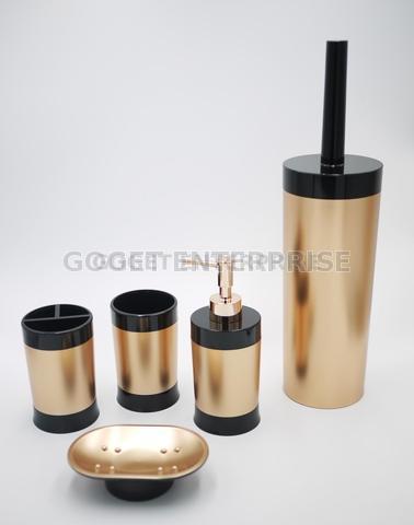 5 Piece Bathroom & Sink Accessory Set - Bronze Finish Modern Vanity