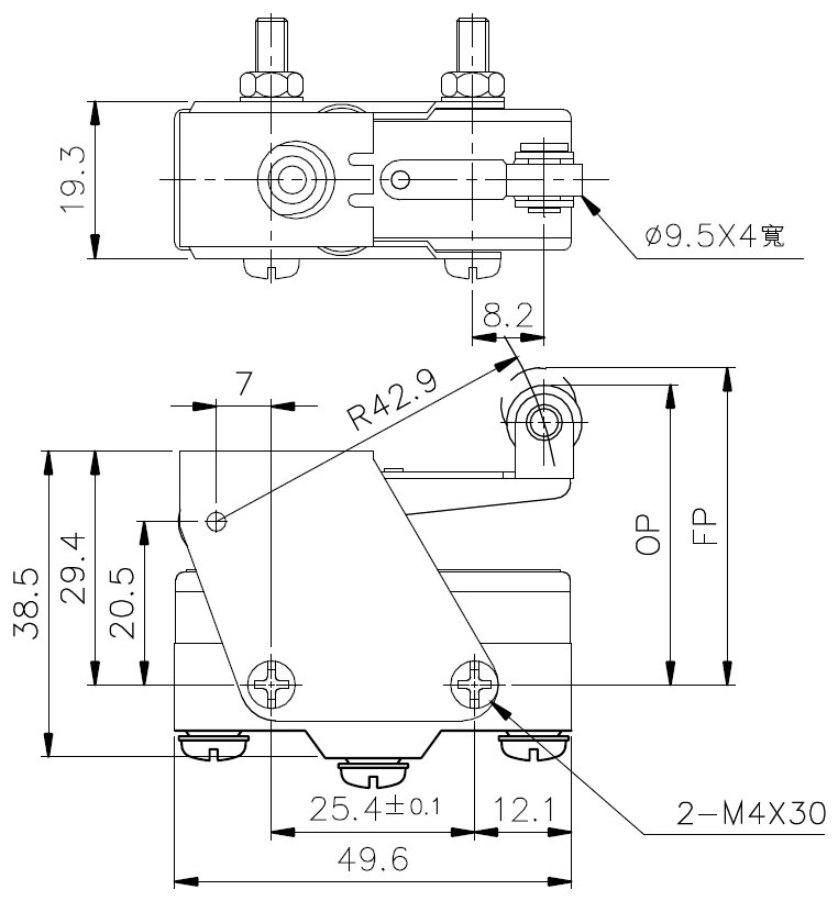 TEND天得微動開關TM-1501